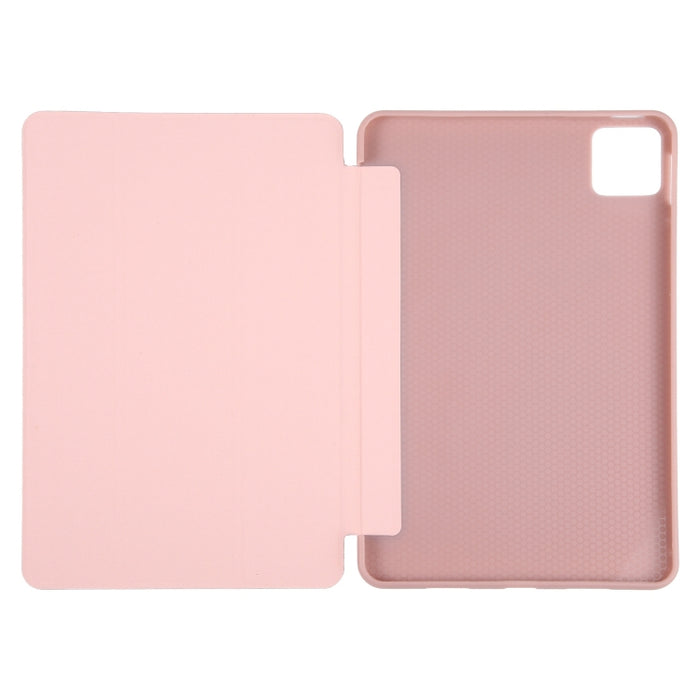 Estuche de cuero para tableta con tres pliegues, For Xiaomi Pad 7 / Pad 7 Pro, For Xiaomi Pad 6 Max 14, For Xiaomi Redmi Pad SE 2023, For Xiaomi Pad 6 / Pad 6 Pro