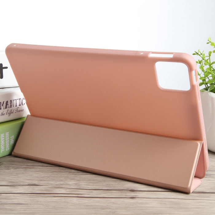 Estuche de cuero para tableta con tres pliegues, For Xiaomi Pad 7 / Pad 7 Pro, For Xiaomi Pad 6 Max 14, For Xiaomi Redmi Pad SE 2023, For Xiaomi Pad 6 / Pad 6 Pro