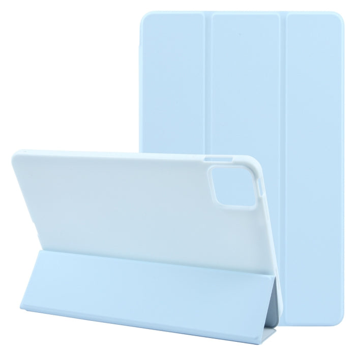 Estuche de cuero para tableta con tres pliegues, For Xiaomi Pad 7 / Pad 7 Pro, For Xiaomi Pad 6 Max 14, For Xiaomi Redmi Pad SE 2023, For Xiaomi Pad 6 / Pad 6 Pro