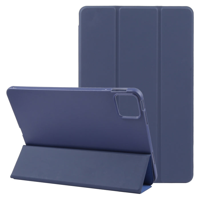 Estuche de cuero para tableta con tres pliegues, For Xiaomi Pad 7 / Pad 7 Pro, For Xiaomi Pad 6 Max 14, For Xiaomi Redmi Pad SE 2023, For Xiaomi Pad 6 / Pad 6 Pro