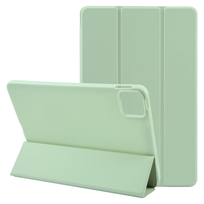 Estuche de cuero para tableta con tres pliegues, For Xiaomi Pad 7 / Pad 7 Pro, For Xiaomi Pad 6 Max 14, For Xiaomi Redmi Pad SE 2023, For Xiaomi Pad 6 / Pad 6 Pro