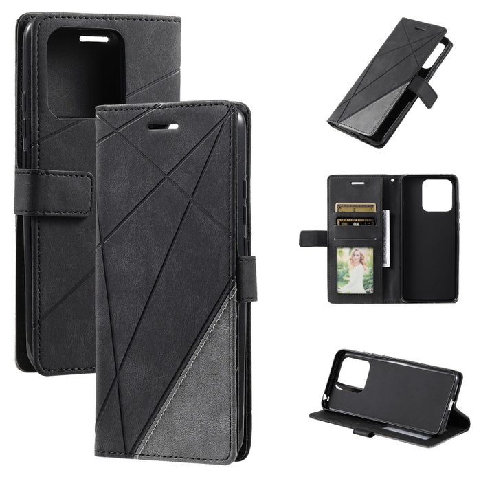Estuche para teléfono de cuero con tapa horizontal empalmado con sensación de piel, For Redmi Note 12 Pro 5G Global, For Redmi Note 12 5G, For Redmi Note 12 Pro Speed, For Redmi 11A 4G Global, For Xiaomi 13 Pro, For Xiaomi 13