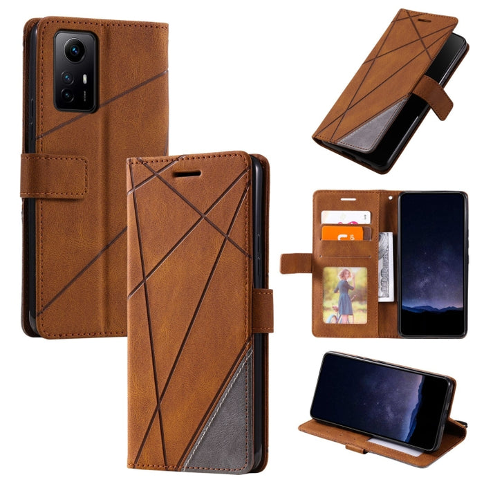 Estuche para teléfono de cuero con tapa horizontal empalmado con sensación de piel, For Xiaomi Redmi A3, For Xiaomi Redmi Note 13 Pro 4G, For Xiaomi Redmi Note 13 4G, For Xiaomi Redmi K70E, For Xiaomi 14 Ultra, For Xiaomi 14 Pro, For Xiaomi 14         ...