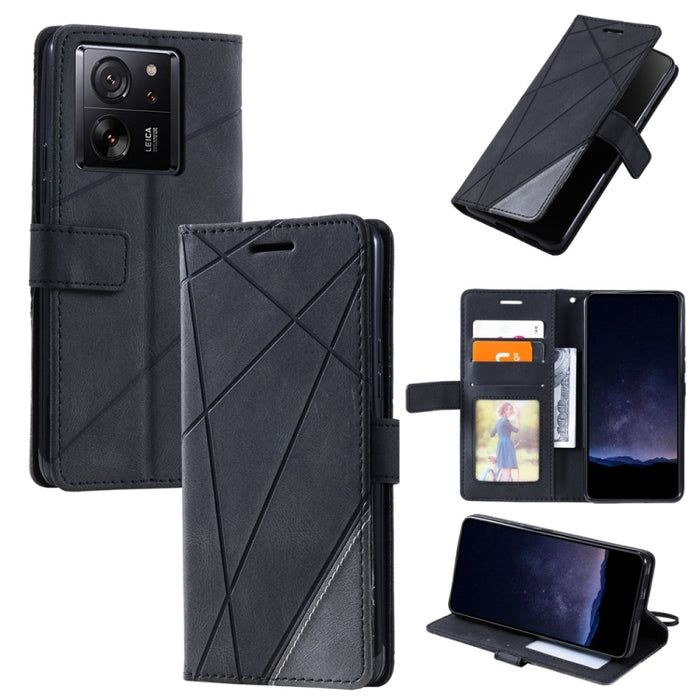 Estuche para teléfono de cuero con tapa horizontal empalmado con sensación de piel, For Xiaomi Redmi A3, For Xiaomi Redmi Note 13 Pro 4G, For Xiaomi Redmi Note 13 4G, For Xiaomi Redmi K70E, For Xiaomi 14 Ultra, For Xiaomi 14 Pro, For Xiaomi 14         ...