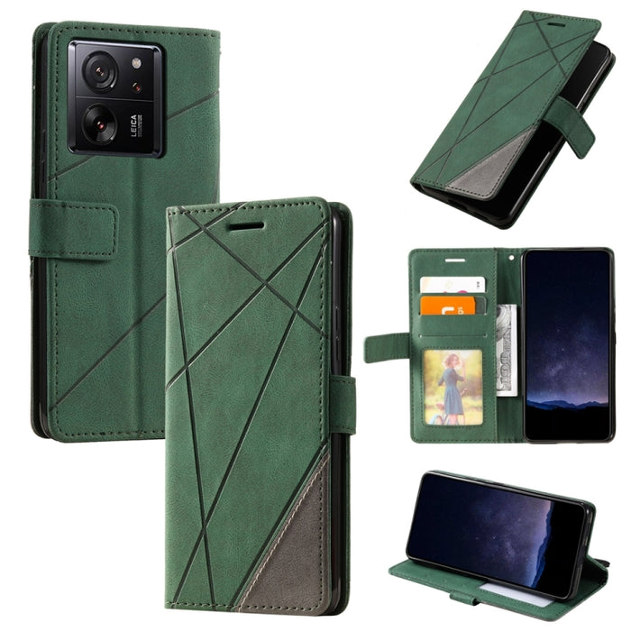 Estuche para teléfono de cuero con tapa horizontal empalmado con sensación de piel, For Xiaomi Redmi A3, For Xiaomi Redmi Note 13 Pro 4G, For Xiaomi Redmi Note 13 4G, For Xiaomi Redmi K70E, For Xiaomi 14 Ultra, For Xiaomi 14 Pro, For Xiaomi 14         ...