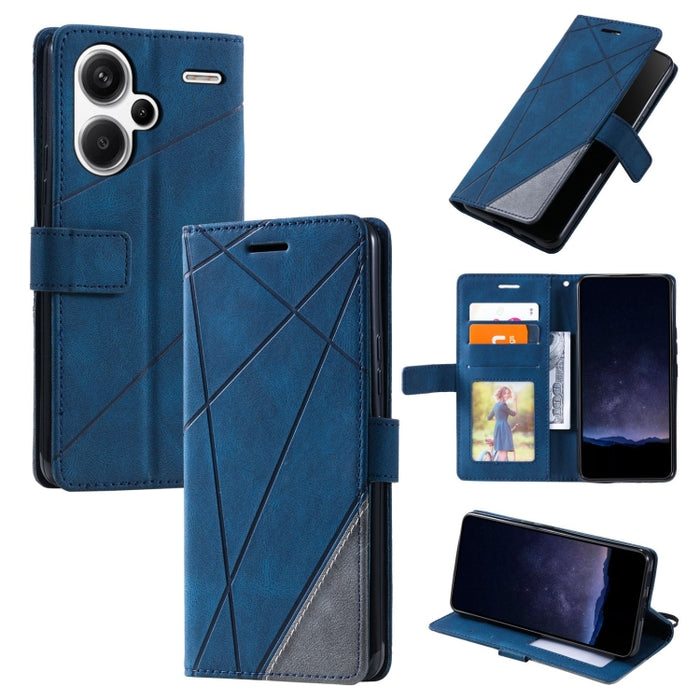 Estuche para teléfono de cuero con tapa horizontal empalmado con sensación de piel, For Xiaomi Redmi A3, For Xiaomi Redmi Note 13 Pro 4G, For Xiaomi Redmi Note 13 4G, For Xiaomi Redmi K70E, For Xiaomi 14 Ultra, For Xiaomi 14 Pro, For Xiaomi 14         ...