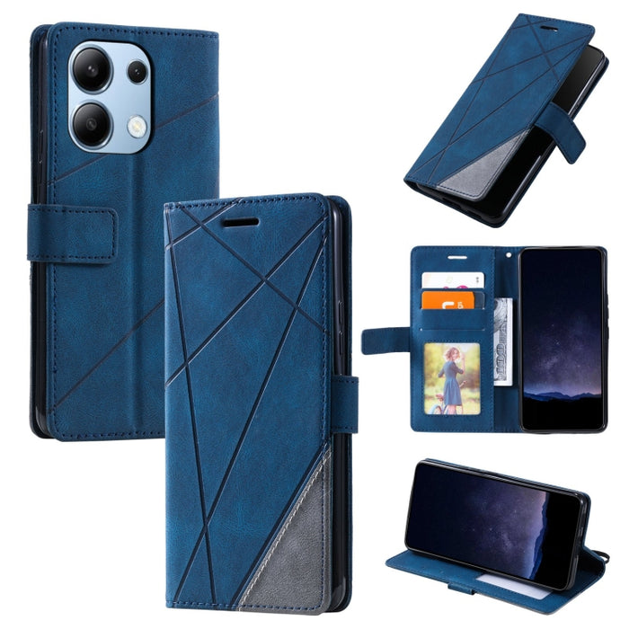 Estuche para teléfono de cuero con tapa horizontal empalmado con sensación de piel, For Xiaomi Redmi A3, For Xiaomi Redmi Note 13 Pro 4G, For Xiaomi Redmi Note 13 4G, For Xiaomi Redmi K70E, For Xiaomi 14 Ultra, For Xiaomi 14 Pro, For Xiaomi 14         ...