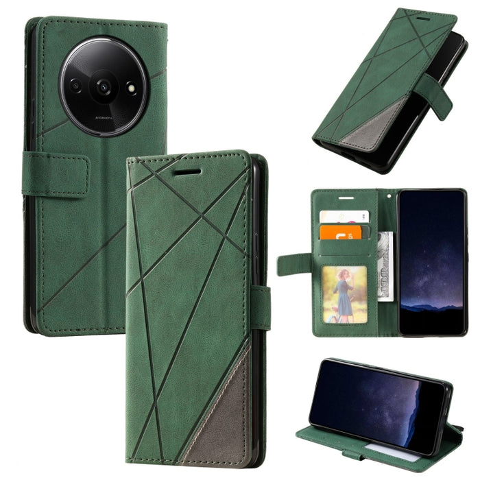 Estuche para teléfono de cuero con tapa horizontal empalmado con sensación de piel, For Xiaomi Redmi A3, For Xiaomi Redmi Note 13 Pro 4G, For Xiaomi Redmi Note 13 4G, For Xiaomi Redmi K70E, For Xiaomi 14 Ultra, For Xiaomi 14 Pro, For Xiaomi 14         ...