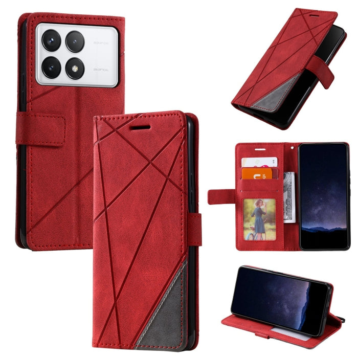 Estuche para teléfono de cuero con tapa horizontal empalmado con sensación de piel, For Xiaomi Redmi A3, For Xiaomi Redmi Note 13 Pro 4G, For Xiaomi Redmi Note 13 4G, For Xiaomi Redmi K70E, For Xiaomi 14 Ultra, For Xiaomi 14 Pro, For Xiaomi 14         ...