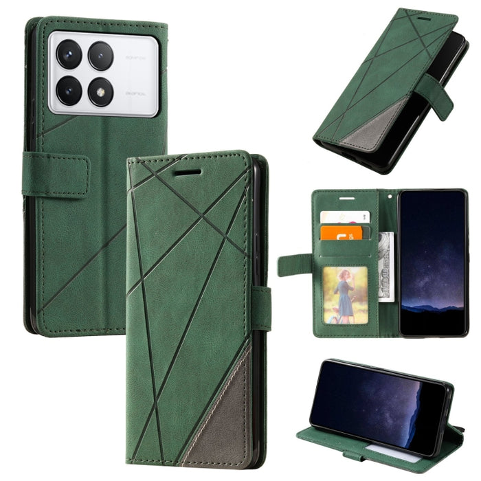 Estuche para teléfono de cuero con tapa horizontal empalmado con sensación de piel, For Xiaomi Redmi A3, For Xiaomi Redmi Note 13 Pro 4G, For Xiaomi Redmi Note 13 4G, For Xiaomi Redmi K70E, For Xiaomi 14 Ultra, For Xiaomi 14 Pro, For Xiaomi 14         ...