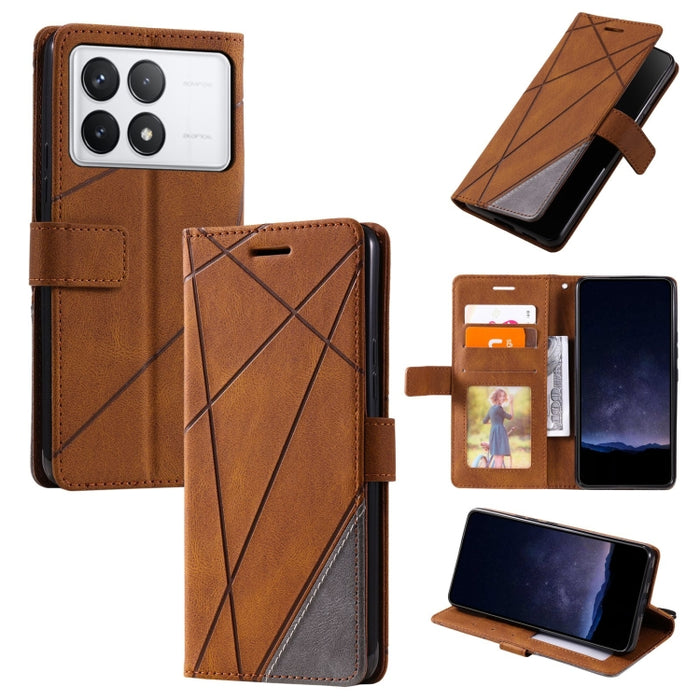 Estuche para teléfono de cuero con tapa horizontal empalmado con sensación de piel, For Xiaomi Redmi A3, For Xiaomi Redmi Note 13 Pro 4G, For Xiaomi Redmi Note 13 4G, For Xiaomi Redmi K70E, For Xiaomi 14 Ultra, For Xiaomi 14 Pro, For Xiaomi 14         ...