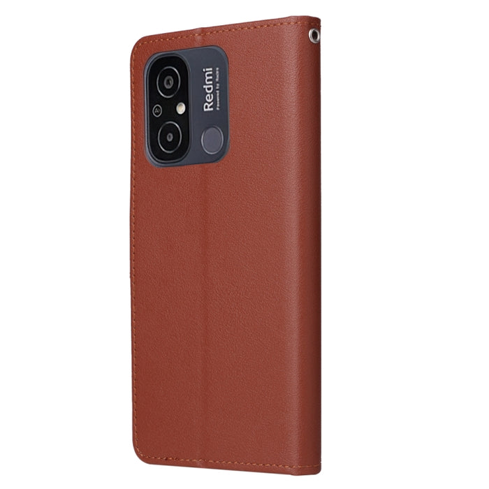 Estuche multifuncional de cuero para teléfono con 3 ranuras para tarjetas, For Xiaomi Redmi 11A 4G, For Xiaomi Redmi 12C