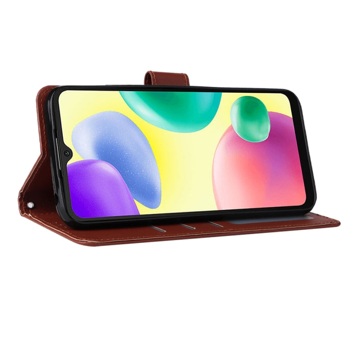 Estuche multifuncional de cuero para teléfono con 3 ranuras para tarjetas, For Xiaomi Redmi 11A 4G, For Xiaomi Redmi 12C