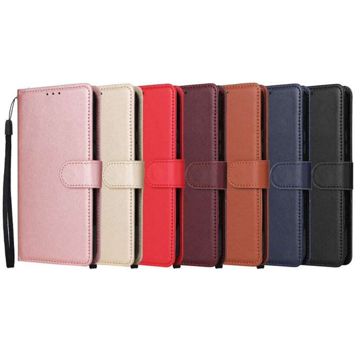 Estuche multifuncional de cuero para teléfono con 3 ranuras para tarjetas, For Xiaomi Redmi 11A 4G, For Xiaomi Redmi 12C