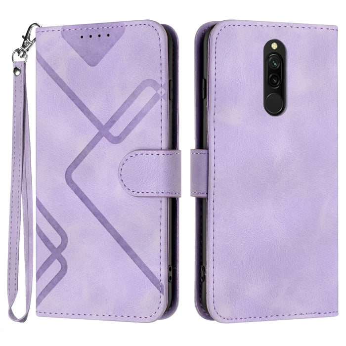 Estuche para teléfono de cuero con patrón de línea y sensación de piel, For Xiaomi Redmi Note 10S 4G Global, For Xiaomi Redmi Note 10 Pro Max, For Xiaomi Redmi Note 10 Pro 4G Global, For Xiaomi Redmi Note 10 4G Global, For Xiaomi Poco M3/Redmi 9T      ...