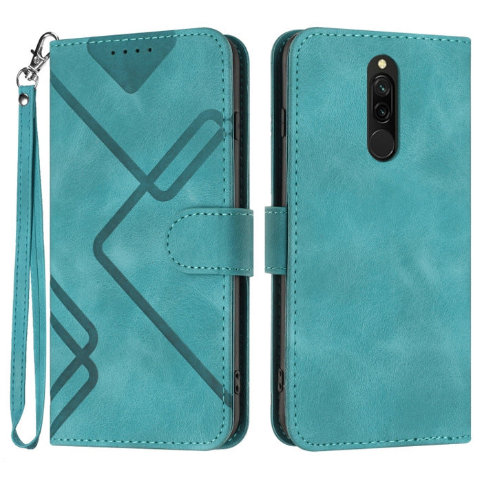 Estuche para teléfono de cuero con patrón de línea y sensación de piel, For Xiaomi Redmi Note 10S 4G Global, For Xiaomi Redmi Note 10 Pro Max, For Xiaomi Redmi Note 10 Pro 4G Global, For Xiaomi Redmi Note 10 4G Global, For Xiaomi Poco M3/Redmi 9T      ...