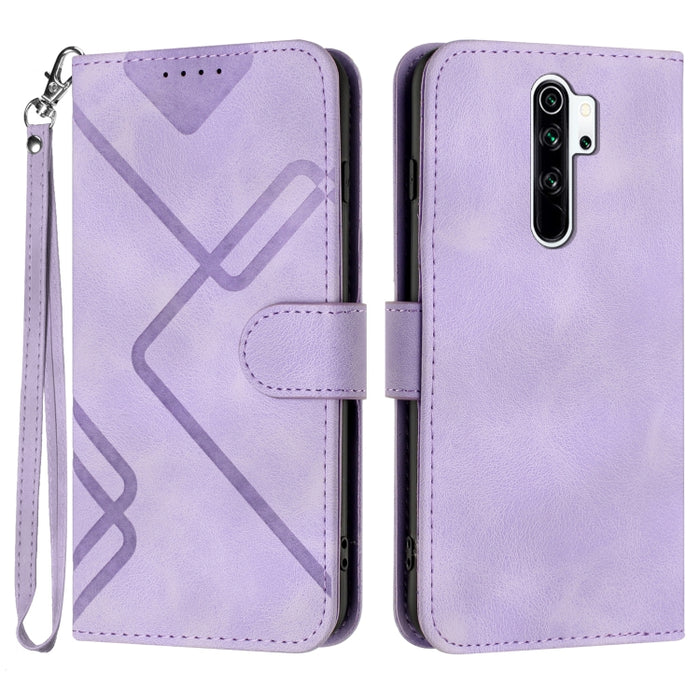 Estuche para teléfono de cuero con patrón de línea y sensación de piel, For Xiaomi Poco M5, For Xiaomi Poco M5s 4G Global, For Xiaomi Redmi Note 11 Pro 4G/5G Global, For Xiaomi Redmi Note 11SE 4G India, For Xiaomi Redmi 10 Power, For Xiaomi Redmi 10A 4...