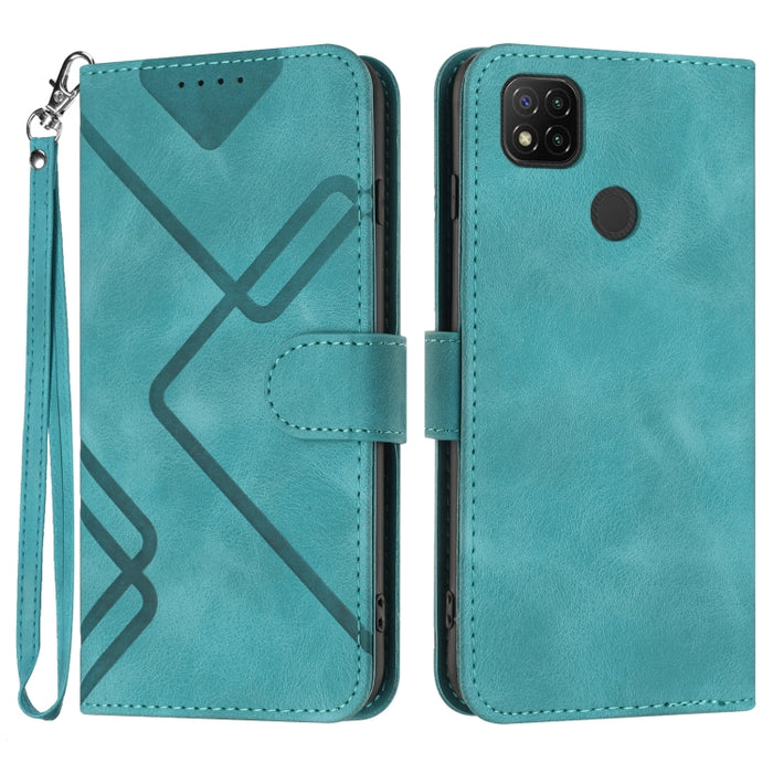Estuche para teléfono de cuero con patrón de línea y sensación de piel, For Xiaomi Redmi Note 10S 4G Global, For Xiaomi Redmi Note 10 Pro Max, For Xiaomi Redmi Note 10 Pro 4G Global, For Xiaomi Redmi Note 10 4G Global, For Xiaomi Poco M3/Redmi 9T      ...