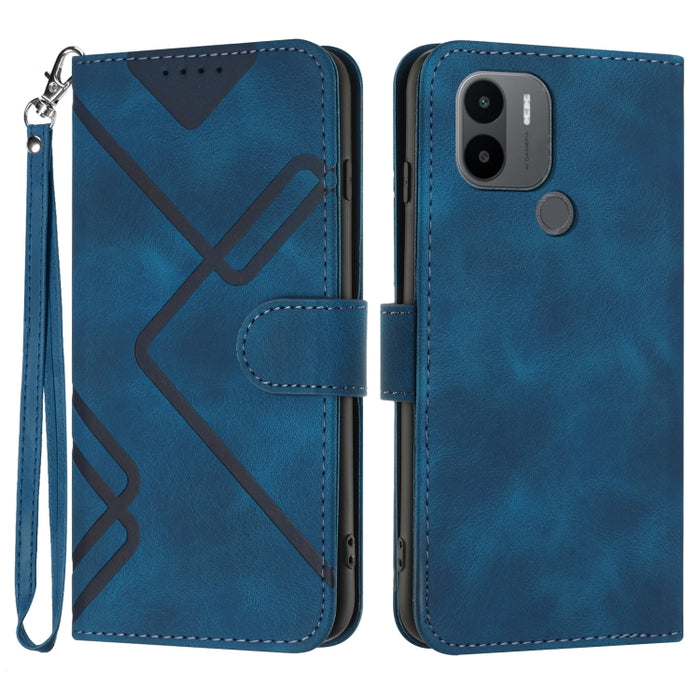 Estuche para teléfono de cuero con patrón de línea y sensación de piel, For Xiaomi Redmi Note 13 Pro 4G, For Xiaomi Redmi Note 13 4G, For Xiaomi Redmi 13C, For Xiaomi Redmi K70E, For Xiaomi 14 Pro, For Xiaomi 14, For Xiaomi Redmi K70                   ...