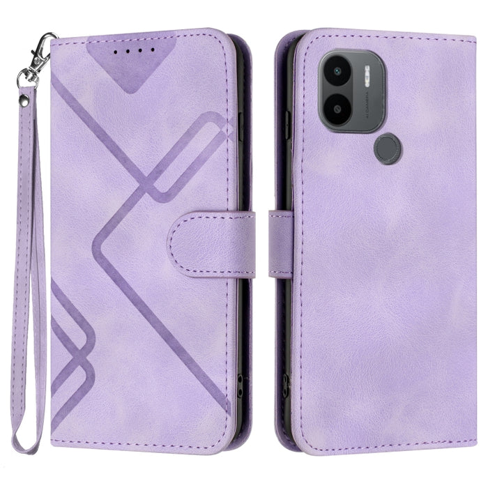 Estuche para teléfono de cuero con patrón de línea y sensación de piel, For Xiaomi Redmi Note 13 Pro 4G, For Xiaomi Redmi Note 13 4G, For Xiaomi Redmi 13C, For Xiaomi Redmi K70E, For Xiaomi 14 Pro, For Xiaomi 14, For Xiaomi Redmi K70                   ...