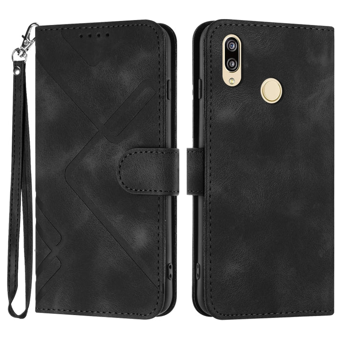 Estuche para teléfono de cuero con patrón de línea y sensación de piel, For Xiaomi Redmi Note 10S 4G Global, For Xiaomi Redmi Note 10 Pro Max, For Xiaomi Redmi Note 10 Pro 4G Global, For Xiaomi Redmi Note 10 4G Global, For Xiaomi Poco M3/Redmi 9T      ...