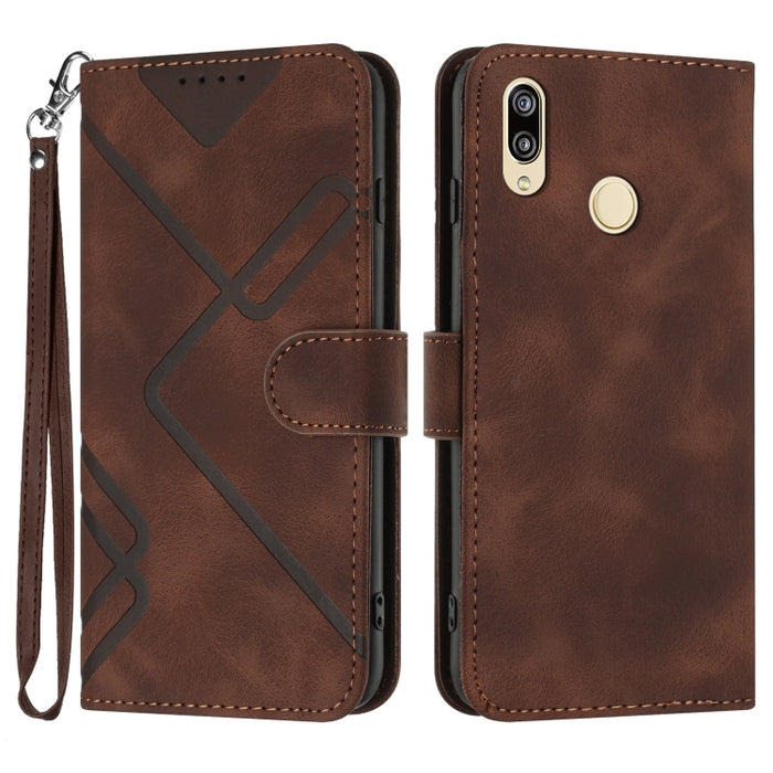 Estuche para teléfono de cuero con patrón de línea y sensación de piel, For Xiaomi Redmi Note 10S 4G Global, For Xiaomi Redmi Note 10 Pro Max, For Xiaomi Redmi Note 10 Pro 4G Global, For Xiaomi Redmi Note 10 4G Global, For Xiaomi Poco M3/Redmi 9T      ...