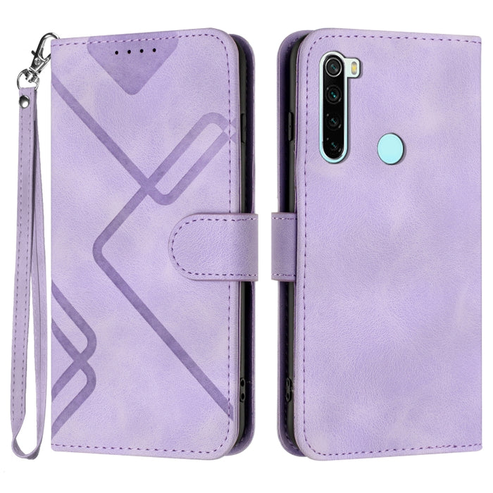 Estuche para teléfono de cuero con patrón de línea y sensación de piel, For Xiaomi Redmi Note 10S 4G Global, For Xiaomi Redmi Note 10 Pro Max, For Xiaomi Redmi Note 10 Pro 4G Global, For Xiaomi Redmi Note 10 4G Global, For Xiaomi Poco M3/Redmi 9T      ...