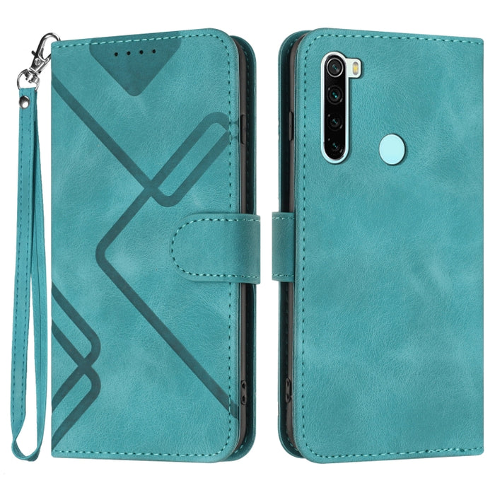 Estuche para teléfono de cuero con patrón de línea y sensación de piel, For Xiaomi Redmi Note 10S 4G Global, For Xiaomi Redmi Note 10 Pro Max, For Xiaomi Redmi Note 10 Pro 4G Global, For Xiaomi Redmi Note 10 4G Global, For Xiaomi Poco M3/Redmi 9T      ...