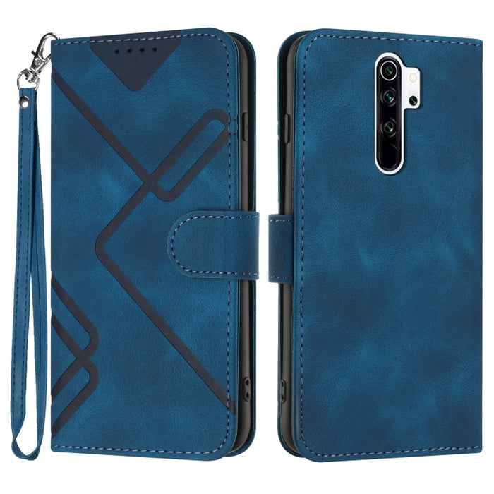 Estuche para teléfono de cuero con patrón de línea y sensación de piel, For Xiaomi Redmi Note 10S 4G Global, For Xiaomi Redmi Note 10 Pro Max, For Xiaomi Redmi Note 10 Pro 4G Global, For Xiaomi Redmi Note 10 4G Global, For Xiaomi Poco M3/Redmi 9T      ...