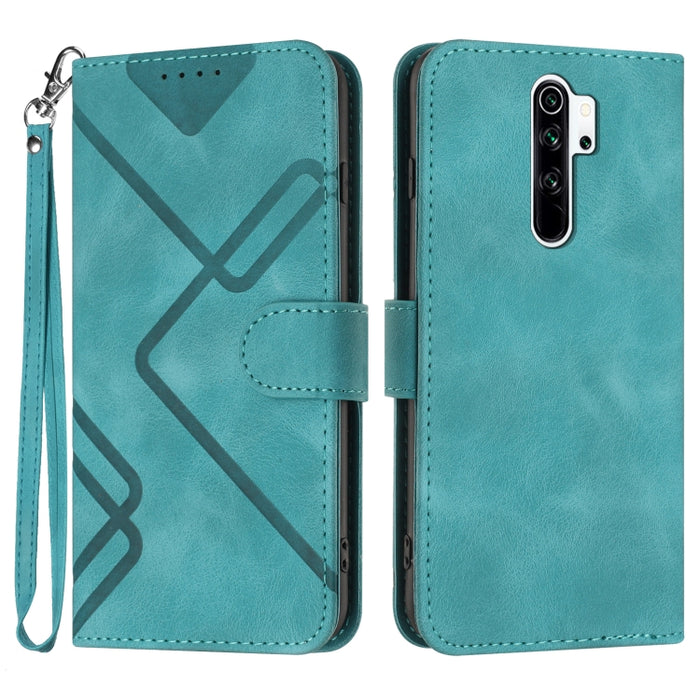 Estuche para teléfono de cuero con patrón de línea y sensación de piel, For Xiaomi Redmi Note 10S 4G Global, For Xiaomi Redmi Note 10 Pro Max, For Xiaomi Redmi Note 10 Pro 4G Global, For Xiaomi Redmi Note 10 4G Global, For Xiaomi Poco M3/Redmi 9T      ...