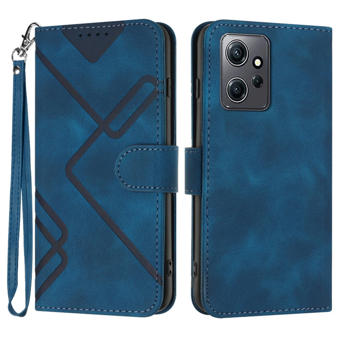 Estuche para teléfono de cuero con patrón de línea y sensación de piel, For Xiaomi Redmi Note 13 Pro 4G, For Xiaomi Redmi Note 13 4G, For Xiaomi Redmi 13C, For Xiaomi Redmi K70E, For Xiaomi 14 Pro, For Xiaomi 14, For Xiaomi Redmi K70                   ...