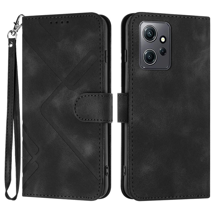 Estuche para teléfono de cuero con patrón de línea y sensación de piel, For Xiaomi Redmi Note 13 Pro 4G, For Xiaomi Redmi Note 13 4G, For Xiaomi Redmi 13C, For Xiaomi Redmi K70E, For Xiaomi 14 Pro, For Xiaomi 14, For Xiaomi Redmi K70                   ...