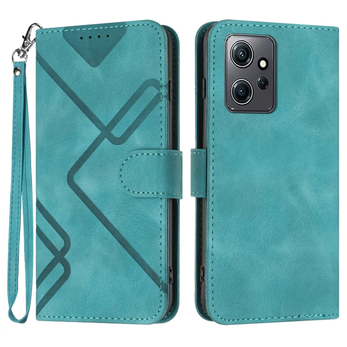 Estuche para teléfono de cuero con patrón de línea y sensación de piel, For Xiaomi Redmi Note 13 Pro 4G, For Xiaomi Redmi Note 13 4G, For Xiaomi Redmi 13C, For Xiaomi Redmi K70E, For Xiaomi 14 Pro, For Xiaomi 14, For Xiaomi Redmi K70                   ...