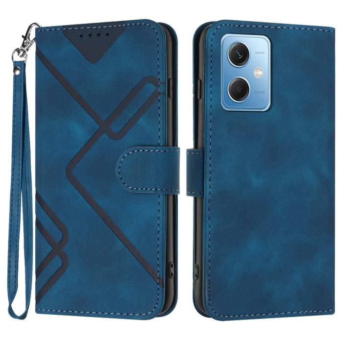 Estuche para teléfono de cuero con patrón de línea y sensación de piel, For Xiaomi Redmi Note 13 Pro 4G, For Xiaomi Redmi Note 13 4G, For Xiaomi Redmi 13C, For Xiaomi Redmi K70E, For Xiaomi 14 Pro, For Xiaomi 14, For Xiaomi Redmi K70                   ...