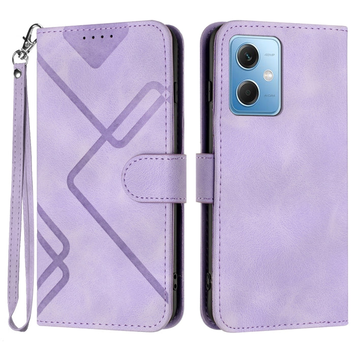 Estuche para teléfono de cuero con patrón de línea y sensación de piel, For Xiaomi Redmi Note 13 Pro 4G, For Xiaomi Redmi Note 13 4G, For Xiaomi Redmi 13C, For Xiaomi Redmi K70E, For Xiaomi 14 Pro, For Xiaomi 14, For Xiaomi Redmi K70                   ...