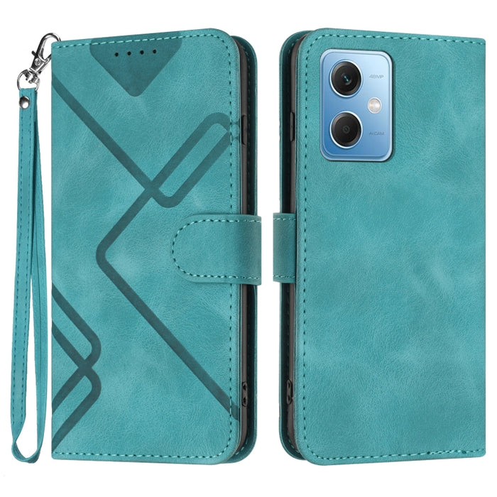 Estuche para teléfono de cuero con patrón de línea y sensación de piel, For Xiaomi Redmi Note 13 Pro 4G, For Xiaomi Redmi Note 13 4G, For Xiaomi Redmi 13C, For Xiaomi Redmi K70E, For Xiaomi 14 Pro, For Xiaomi 14, For Xiaomi Redmi K70                   ...