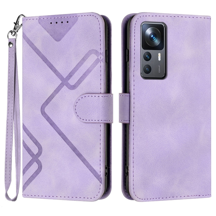 Estuche para teléfono de cuero con patrón de línea y sensación de piel, For Xiaomi Redmi Note 13 Pro 4G, For Xiaomi Redmi Note 13 4G, For Xiaomi Redmi 13C, For Xiaomi Redmi K70E, For Xiaomi 14 Pro, For Xiaomi 14, For Xiaomi Redmi K70                   ...