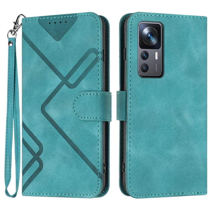 Estuche para teléfono de cuero con patrón de línea y sensación de piel, For Xiaomi Redmi Note 13 Pro 4G, For Xiaomi Redmi Note 13 4G, For Xiaomi Redmi 13C, For Xiaomi Redmi K70E, For Xiaomi 14 Pro, For Xiaomi 14, For Xiaomi Redmi K70                   ...