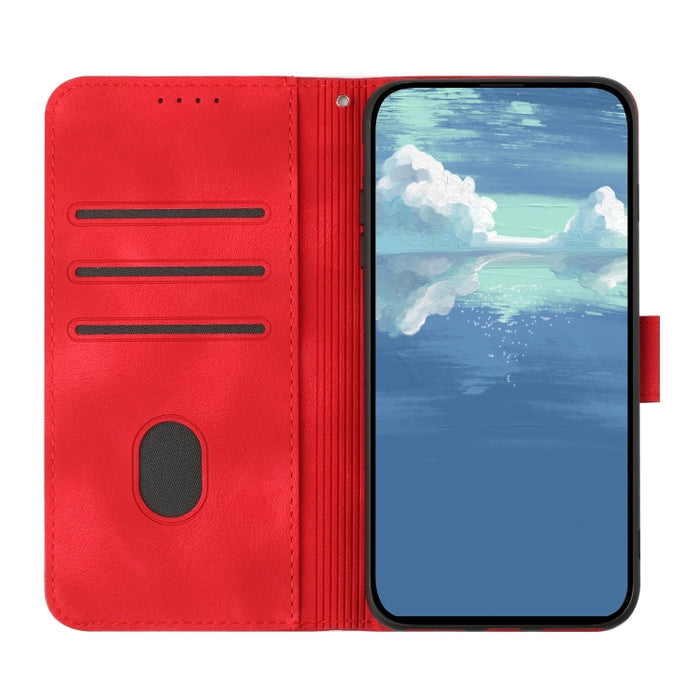 Estuche para teléfono de cuero con patrón de línea y sensación de piel, For Xiaomi Redmi Note 13 Pro 4G, For Xiaomi Redmi Note 13 4G, For Xiaomi Redmi 13C, For Xiaomi Redmi K70E, For Xiaomi 14 Pro, For Xiaomi 14, For Xiaomi Redmi K70                   ...