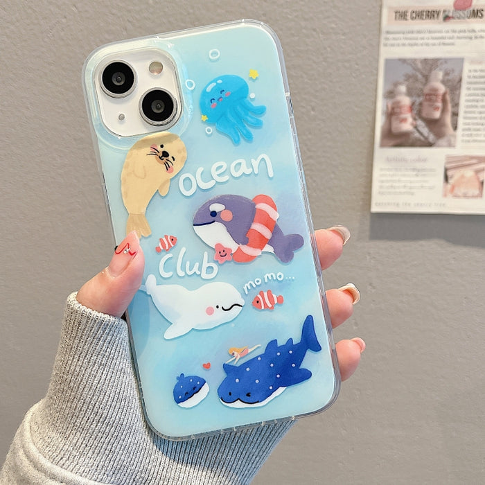 Estuche para teléfono con patrón animal lindo de IMD