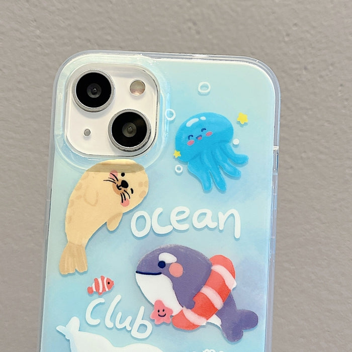 Estuche para teléfono con patrón animal lindo de IMD