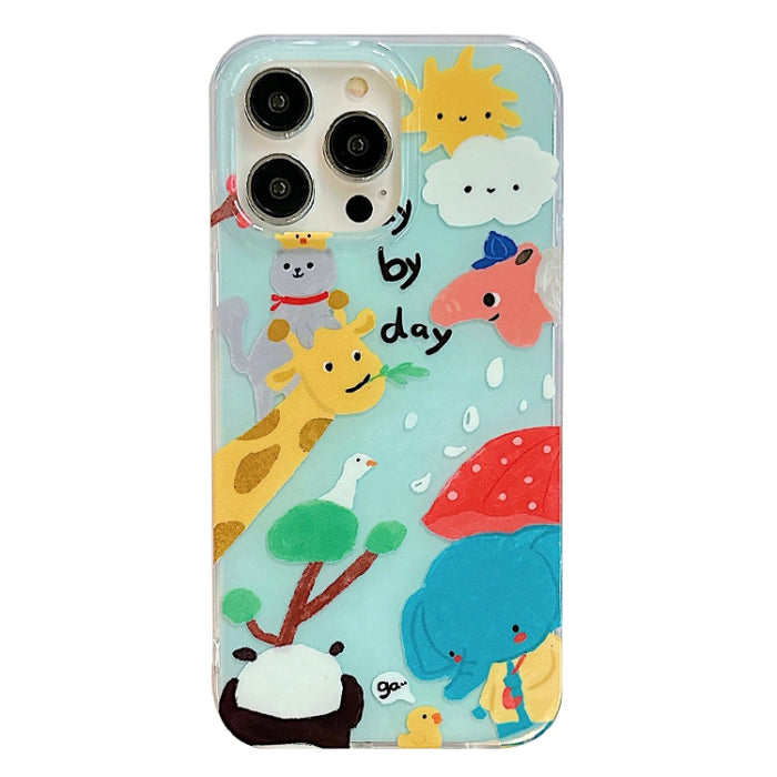 Estuche para teléfono con patrón animal lindo de IMD