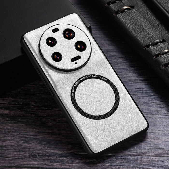 Estuche magnético MagSafe para teléfono con textura de tela PU, For Xiaomi 13 Ultra