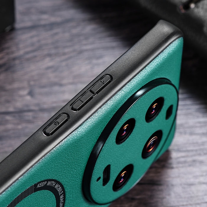 Estuche magnético MagSafe para teléfono con textura de tela PU, For Xiaomi 13 Ultra