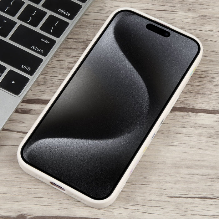 Estuche para teléfono de silicona líquida con patrón de astronauta de té con leche