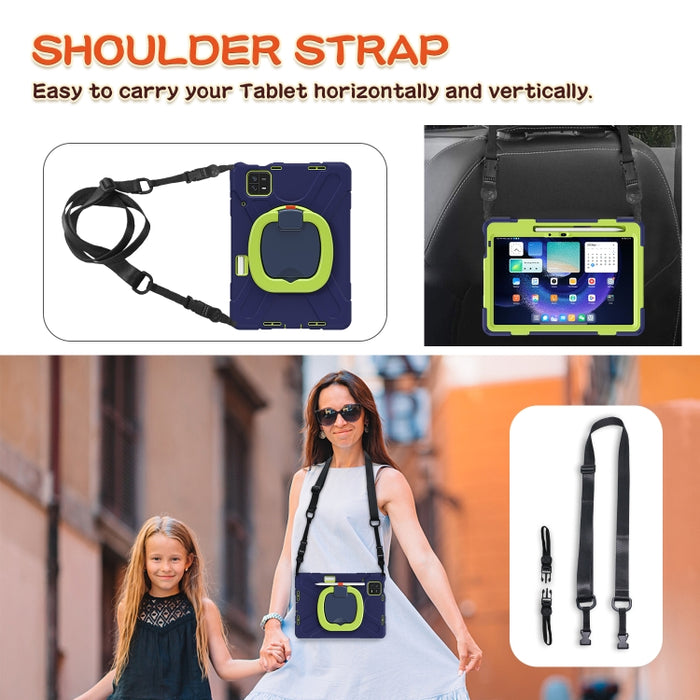 Funda híbrida de silicona para PC con soporte y correa para el hombro, For Xiaomi Pad 6 / 6 Pro
