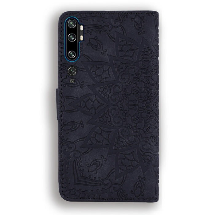Estuche de cuero de PU con tapa horizontal con patrón de girasol en relieve con soporte y ranuras para tarjetas y billetera y cordón, For Xiaomi Redmi Note 9s, For  Xiaomi Redmi Note 9 Pro, For Xiaomi Redmi Note 9 Pro Max                               ...