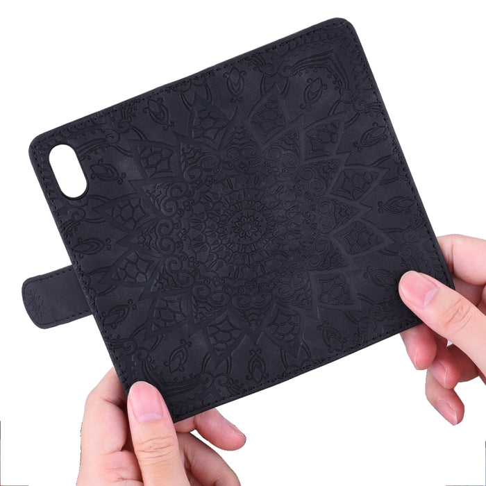 Estuche de cuero de PU con tapa horizontal con patrón de girasol en relieve con soporte y ranuras para tarjetas y billetera y cordón, For Xiaomi Redmi Note 9s, For  Xiaomi Redmi Note 9 Pro, For Xiaomi Redmi Note 9 Pro Max                               ...