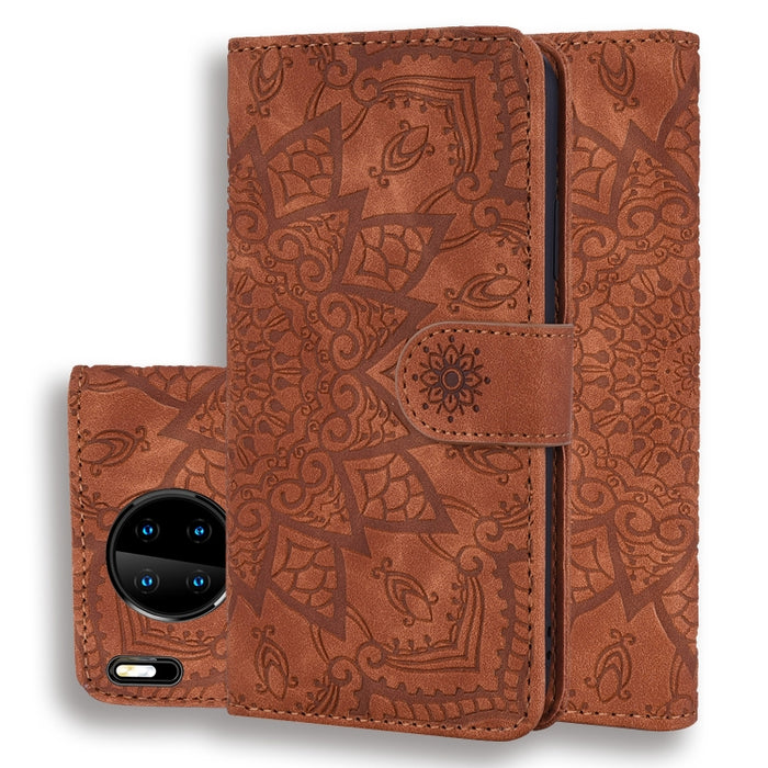 Estuche de cuero de PU con tapa horizontal con patrón de girasol en relieve con soporte y ranuras para tarjetas y billetera y cordón, For Xiaomi Redmi Note 9s, For  Xiaomi Redmi Note 9 Pro, For Xiaomi Redmi Note 9 Pro Max                               ...