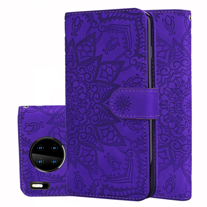 Estuche de cuero de PU con tapa horizontal con patrón de girasol en relieve con soporte y ranuras para tarjetas y billetera y cordón, For Xiaomi Redmi Note 9s, For  Xiaomi Redmi Note 9 Pro, For Xiaomi Redmi Note 9 Pro Max                               ...
